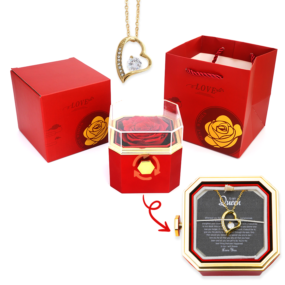 To My Queen - Heart Eternal Necklace