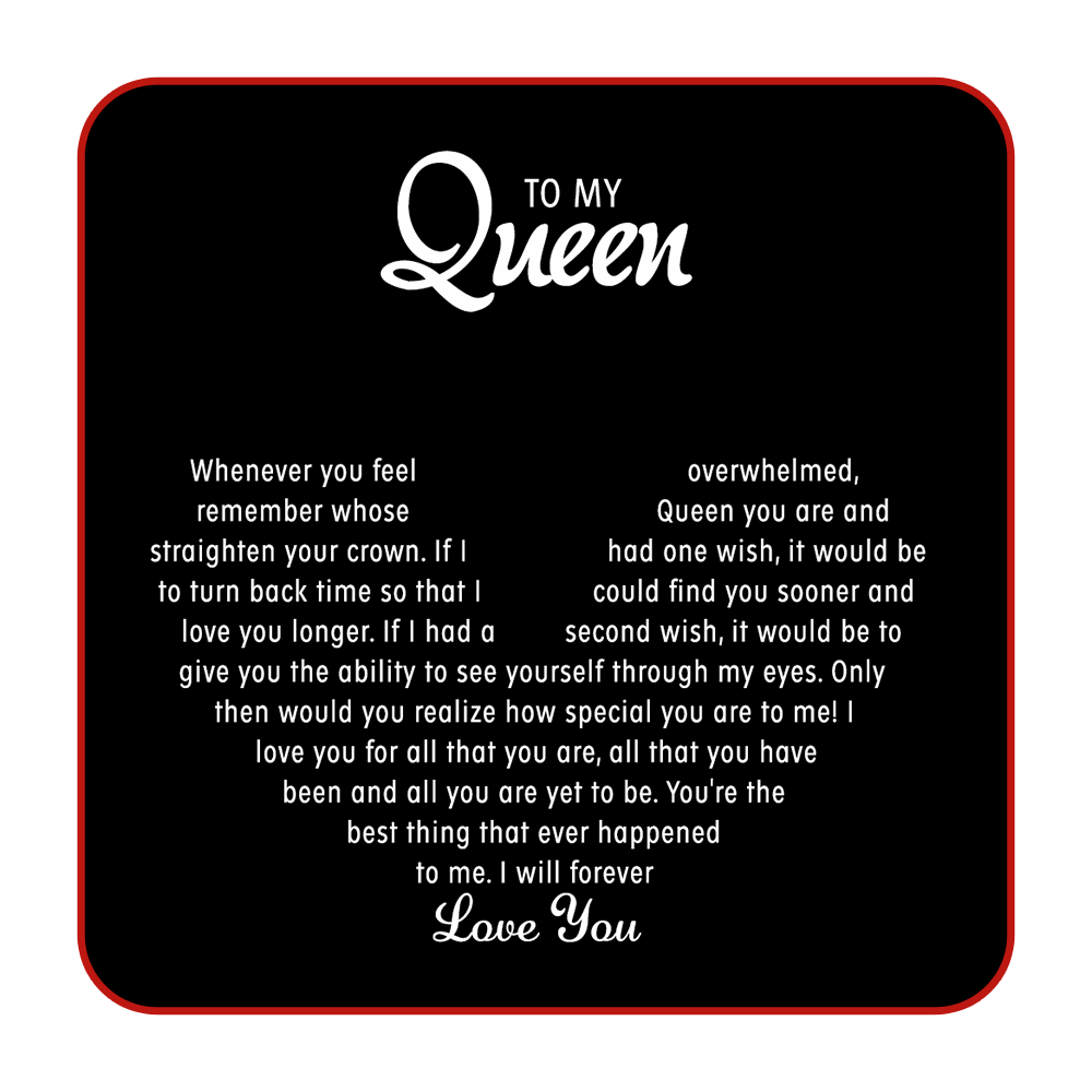 To My Queen - Heart Eternal Necklace