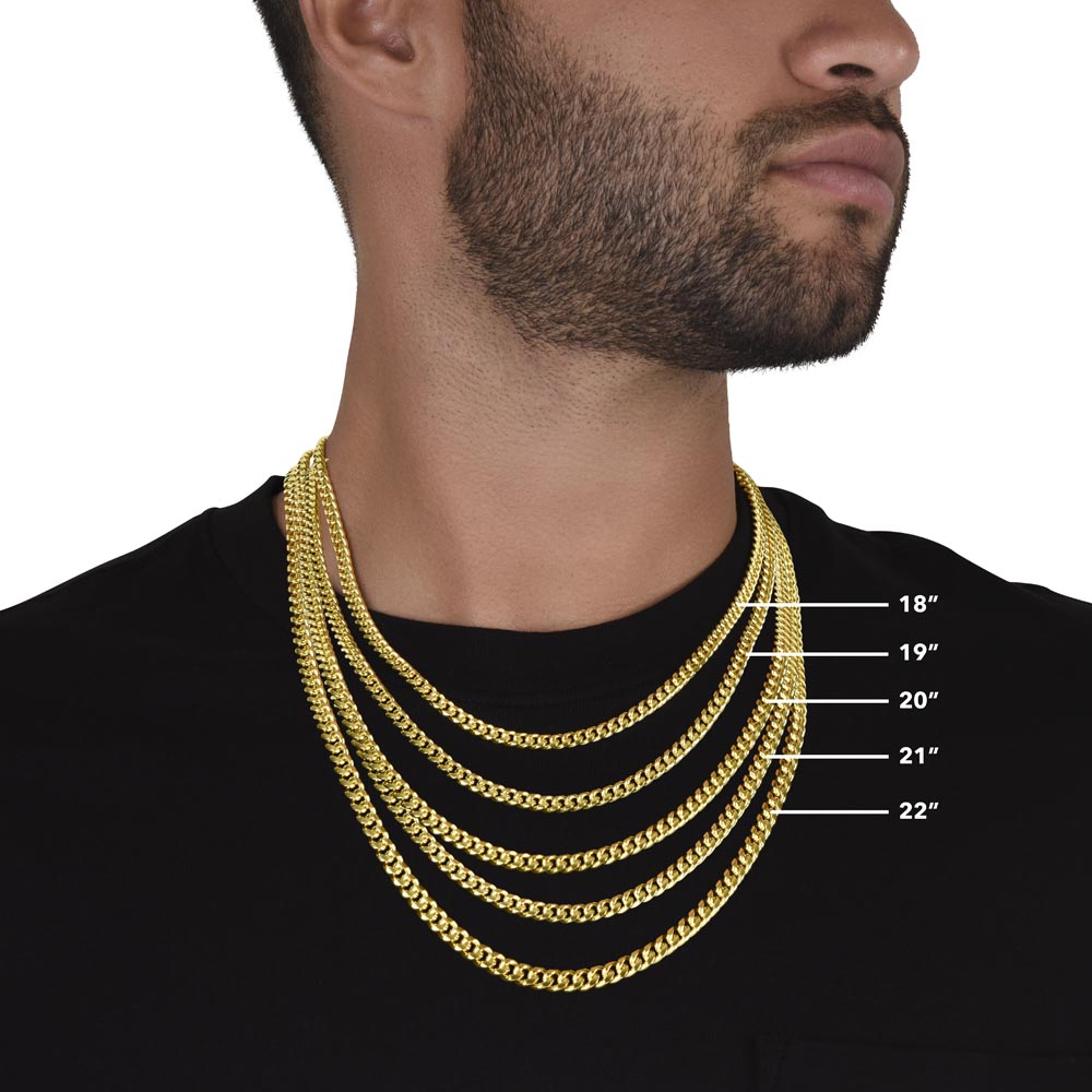 To My Son - Never Give Up Necklace - Gold