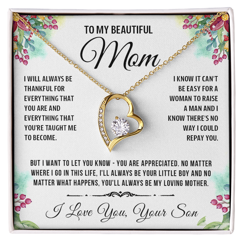 To My Special Mom - Heart Necklace