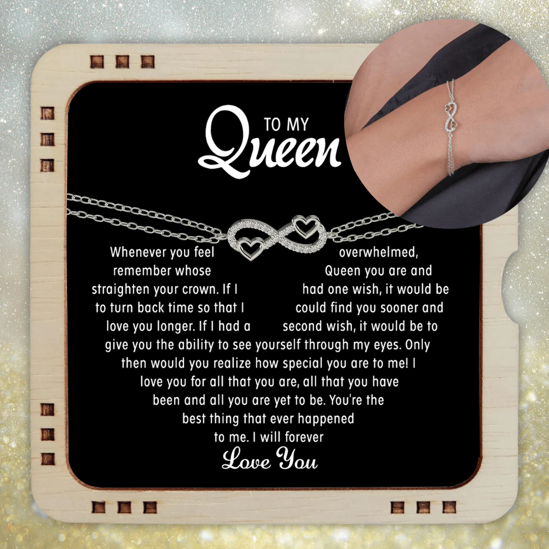 To my Soulmate - Love hearts bracelet - Gold