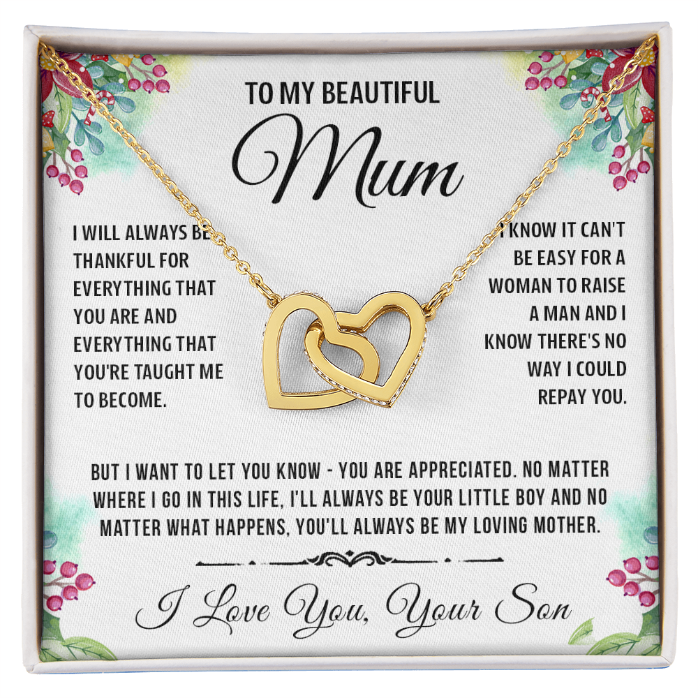 To My Special Mum - Linked Heart Necklace