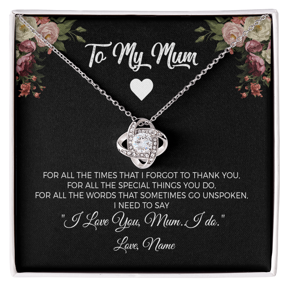 To my Mum - For all the special things you do