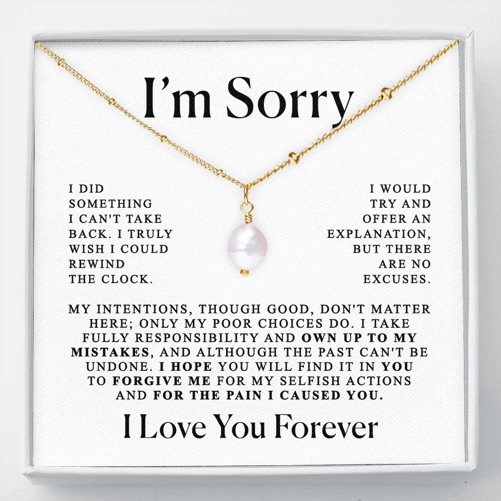 To my Love - Heartfelt Apology Necklace
