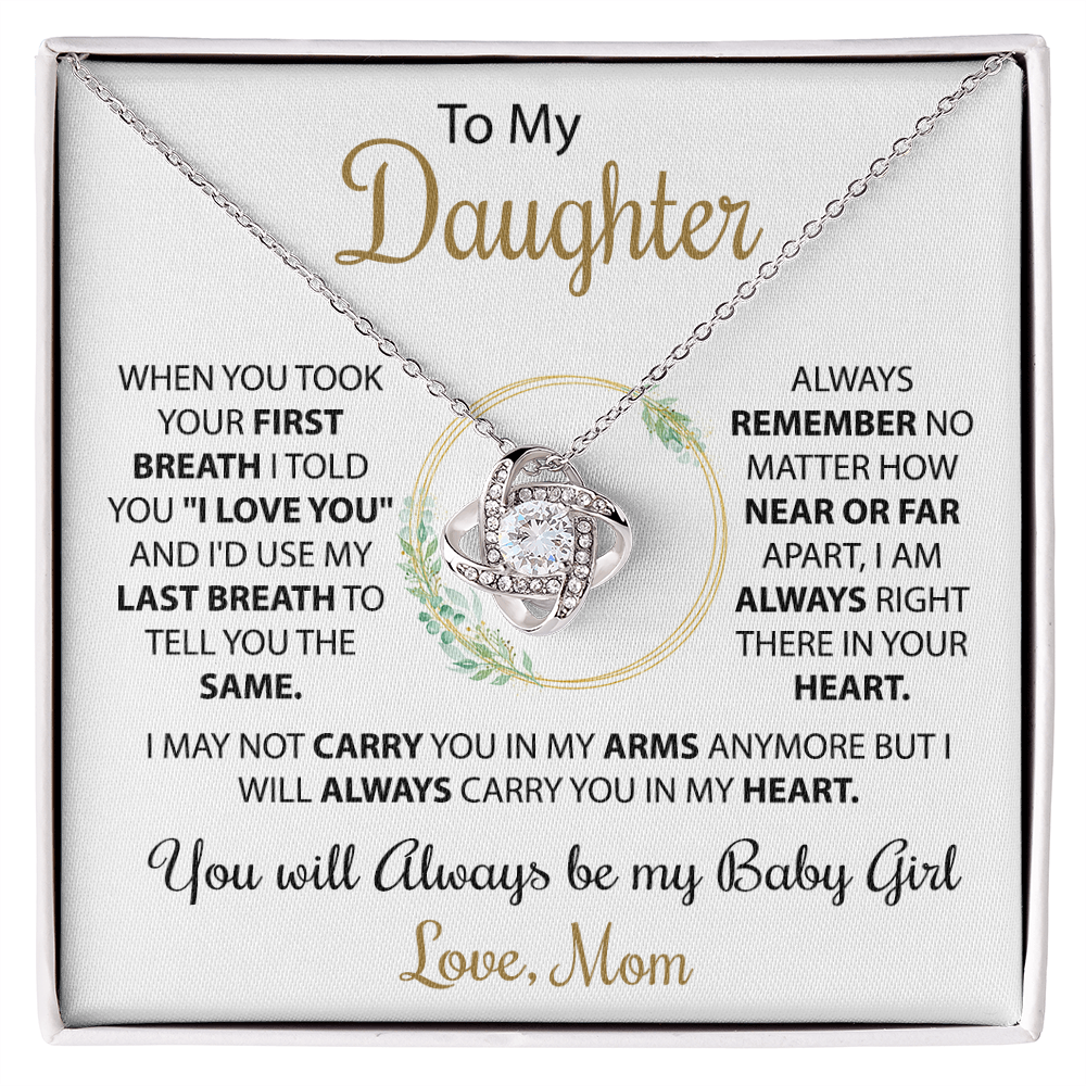 To My Daughter - Your First Breath - Love, Mom