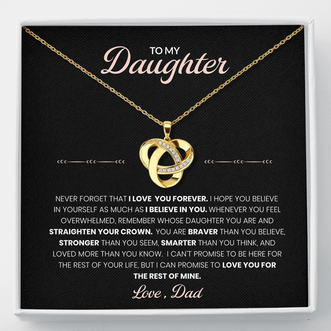 To My Daughter - Forever Love Necklace