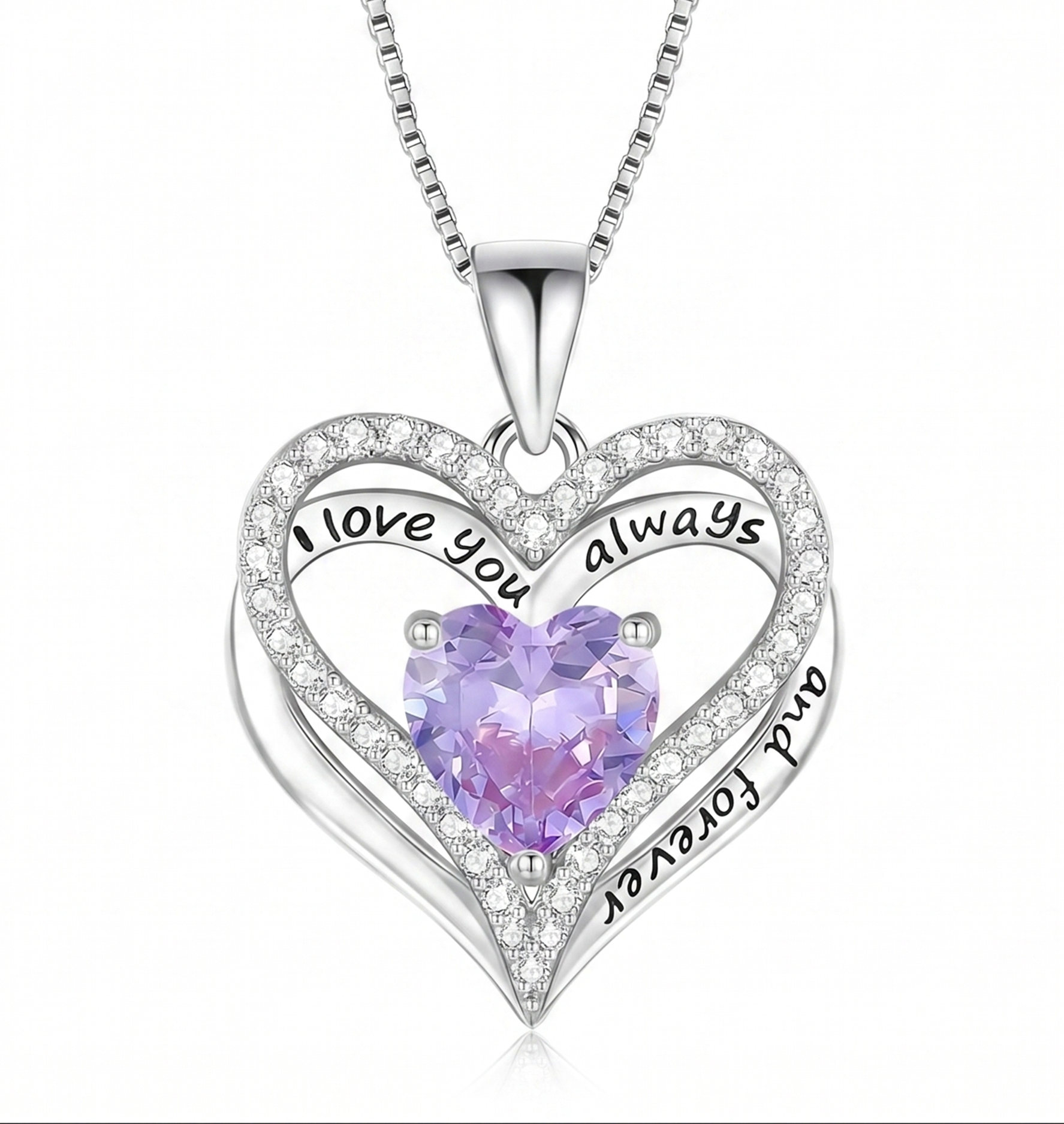To my Daughter - Personalized Heart necklace