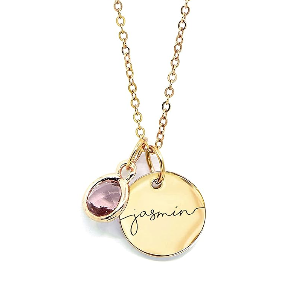 Endless Love - Birthstone Necklace with Engravings