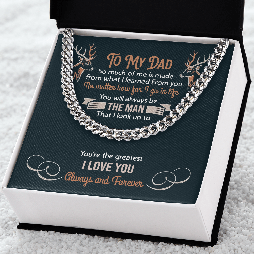 To my Dad - You will always be the man that I look up to