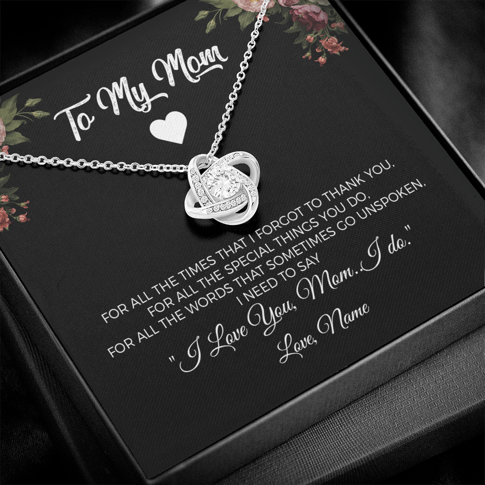 To my Mom - For all the special things you do