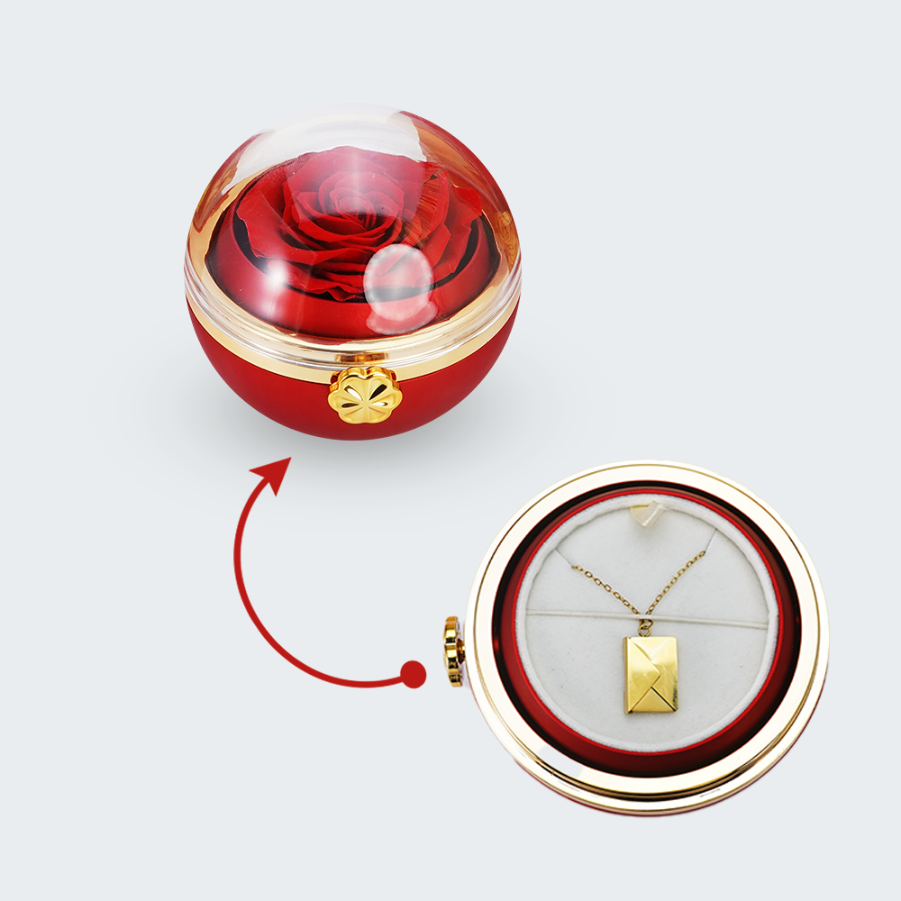 To My Love - Eternal Rose Sphere - Gold
