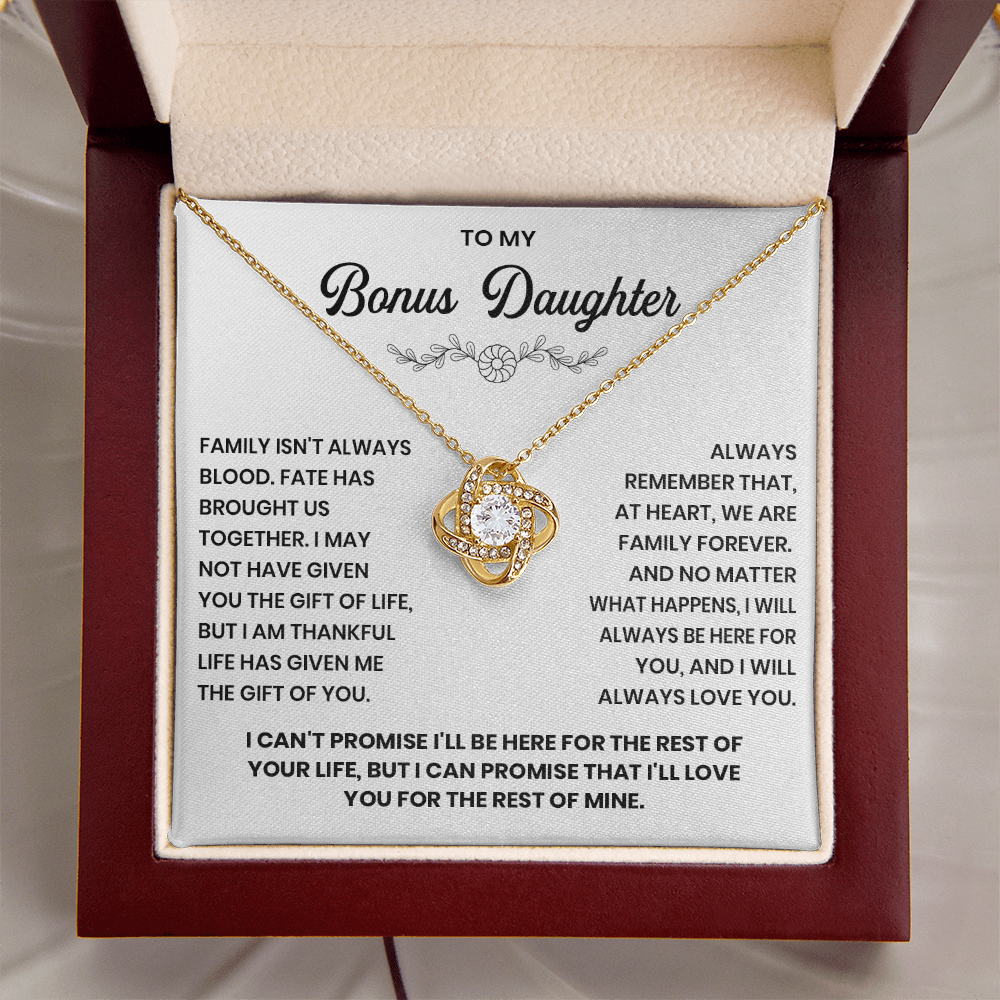 To my Bonus Daughter - We are a family forever