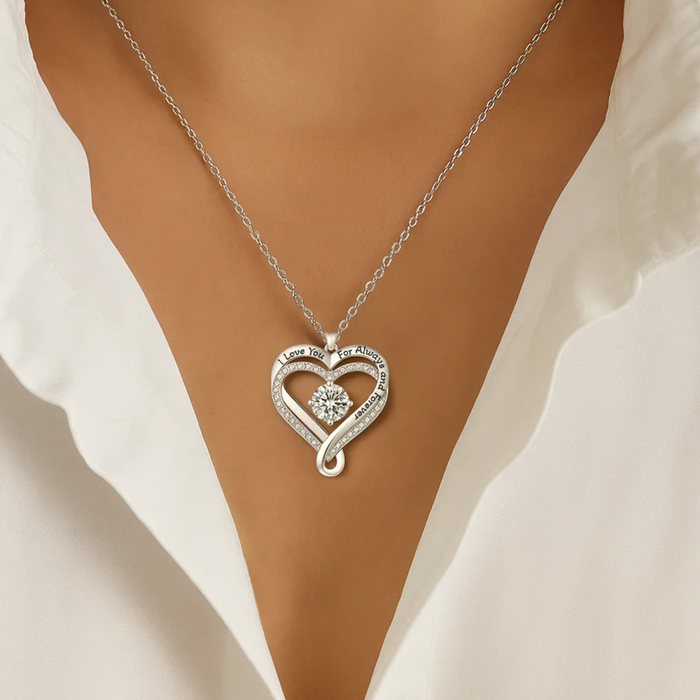 To my Love - Love Interlocked Hearts Necklace
