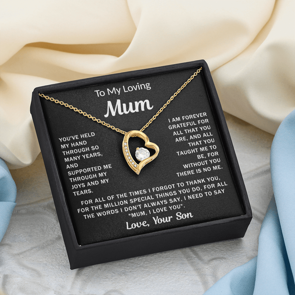 To My Loving Mum - Heart Necklace