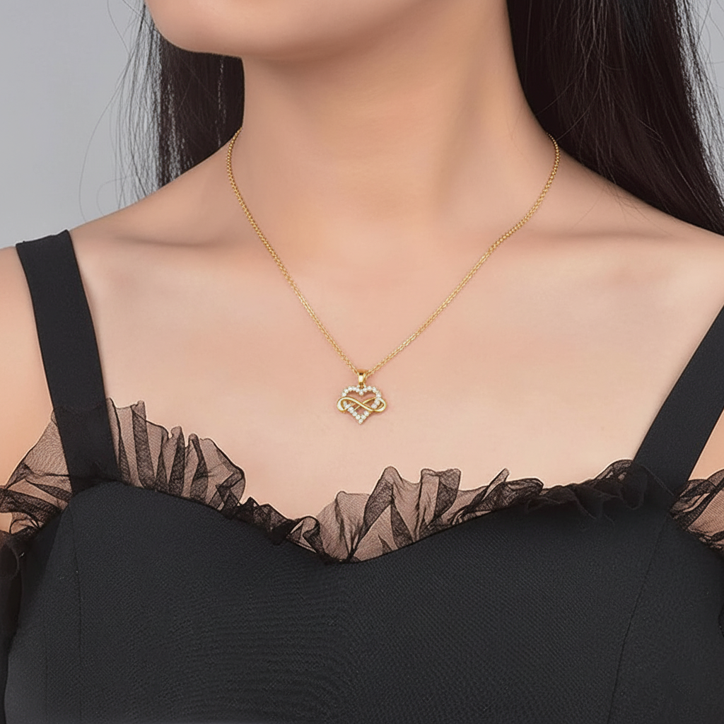 To my Queen - Infinity Heart Necklace