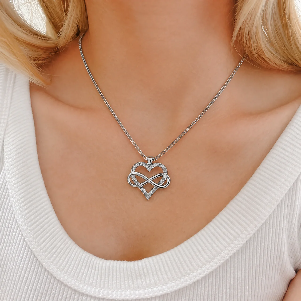 To My Mom - Infinity Heart Necklace