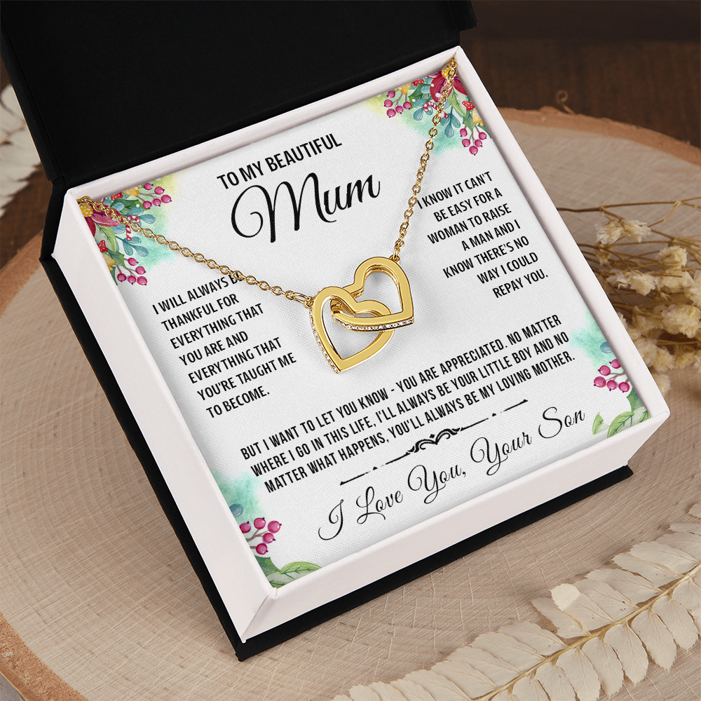 To My Special Mum - Linked Heart Necklace