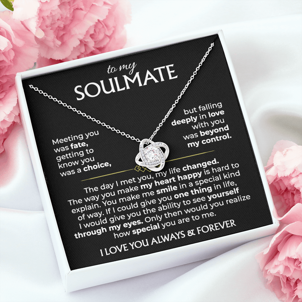 To My Soulmate - Knot Necklace
