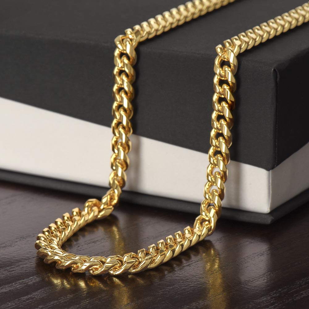 No Storm, No Strength | Never Forget How Much I Love You | Cuban Link Chain