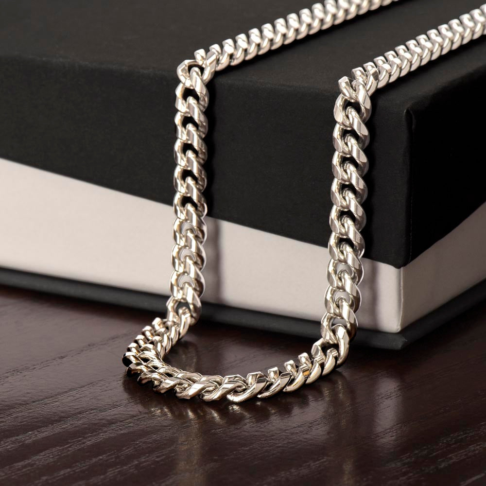 No Storm, No Strength | Never Forget How Much I Love You | Cuban Link Chain