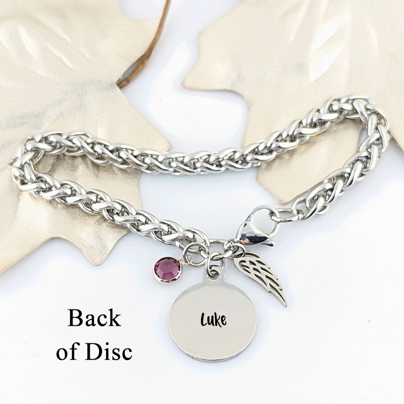 Memory Bracelet - I will hold you forever in my heart