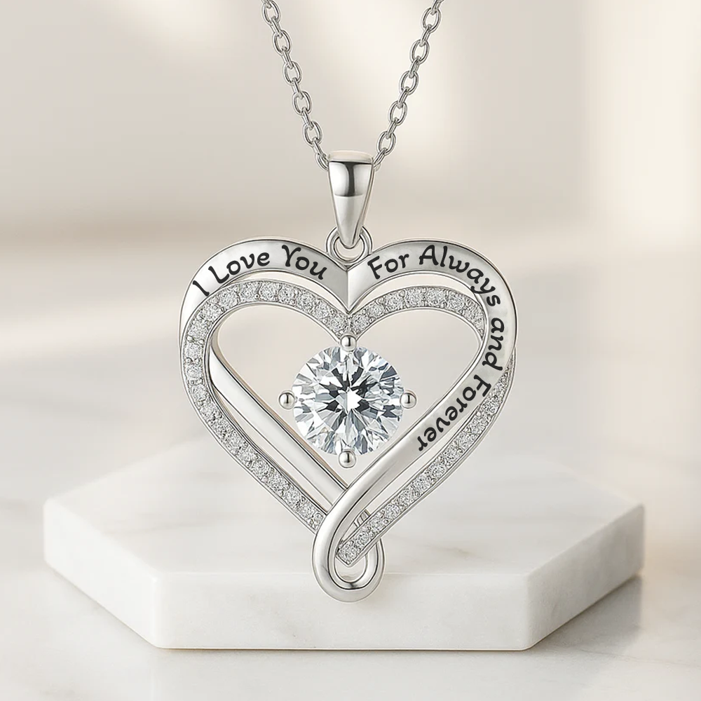 To my Love - Love Interlocked Hearts Necklace