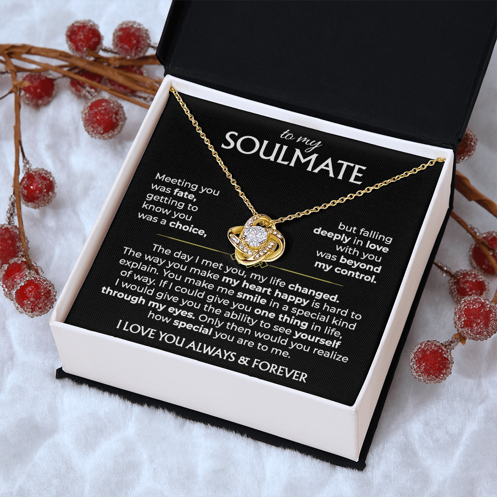 To My Soulmate - Knot Necklace
