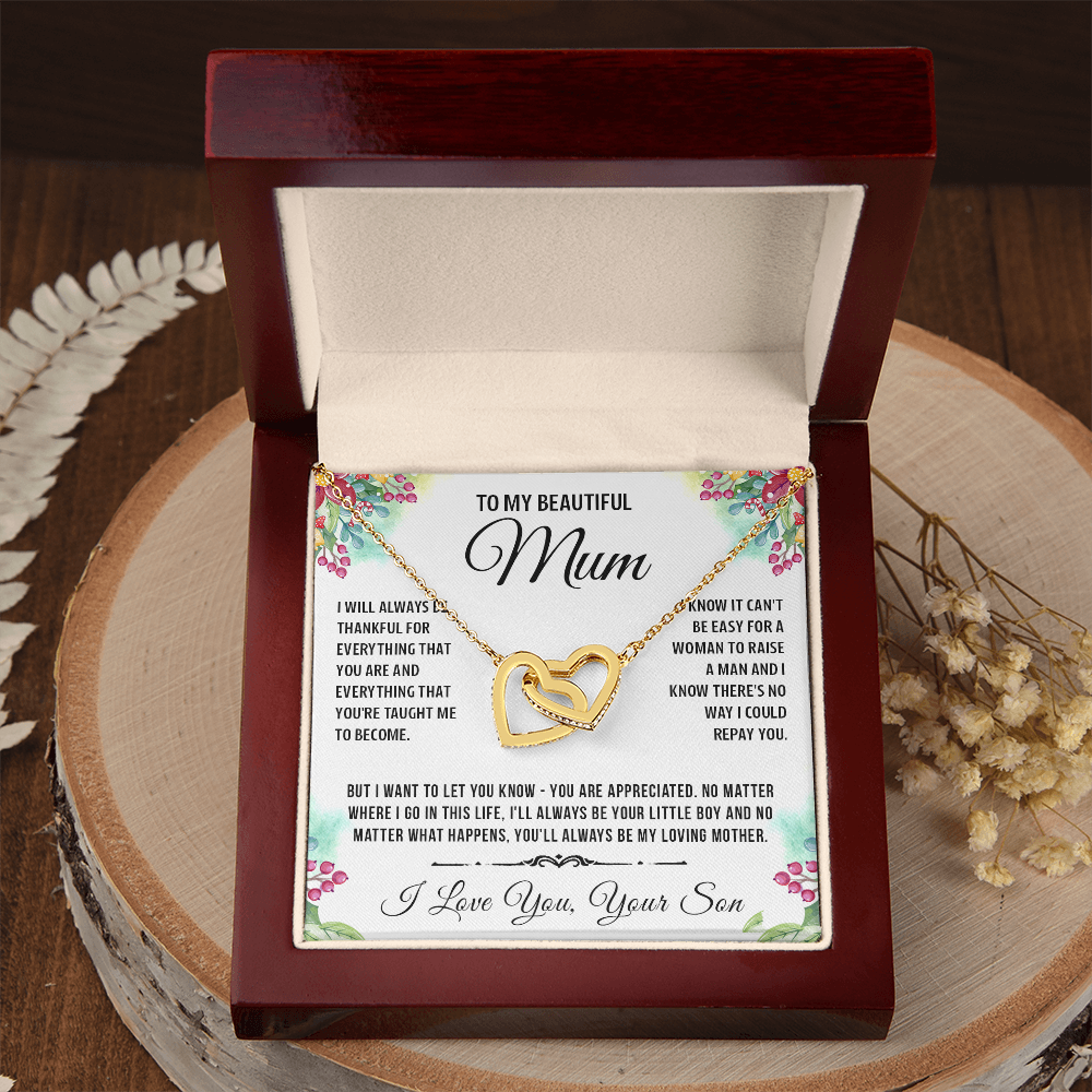 To My Special Mum - Linked Heart Necklace