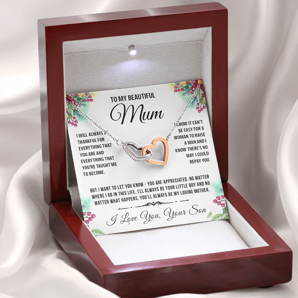 To My Special Mum - Linked Heart Necklace