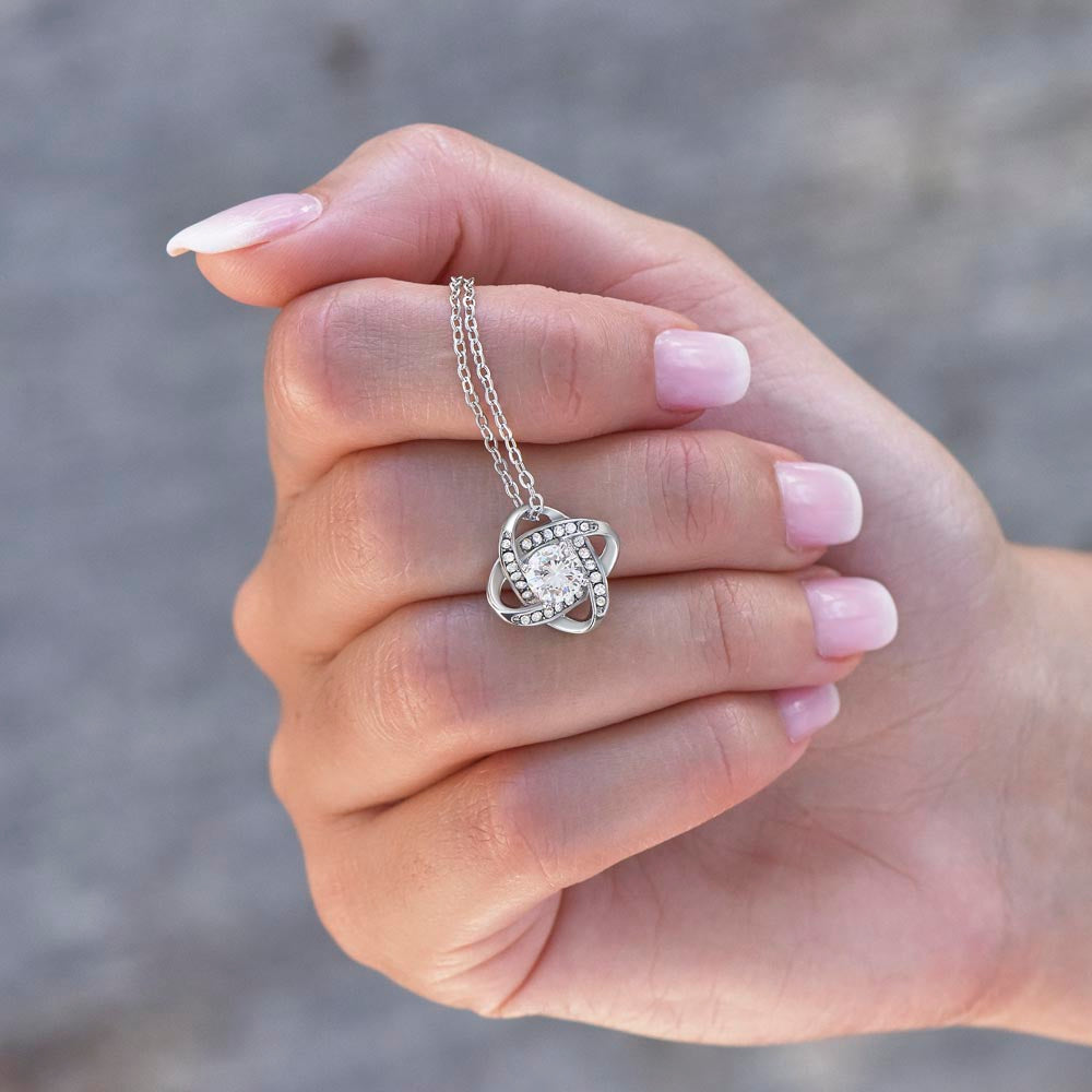 To my Daughter - Love Knot Necklace, from Dad