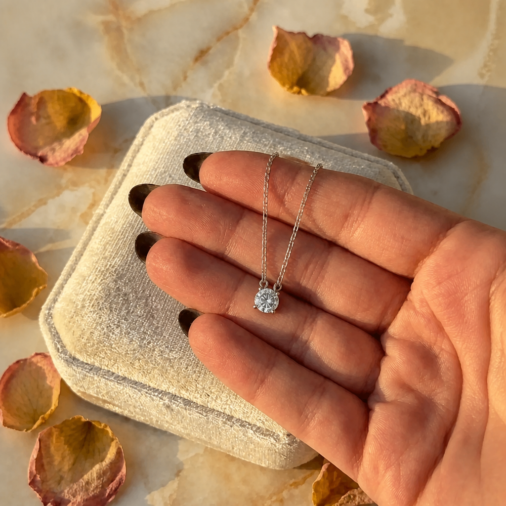 To My Mom - Crystal Pendant Necklace