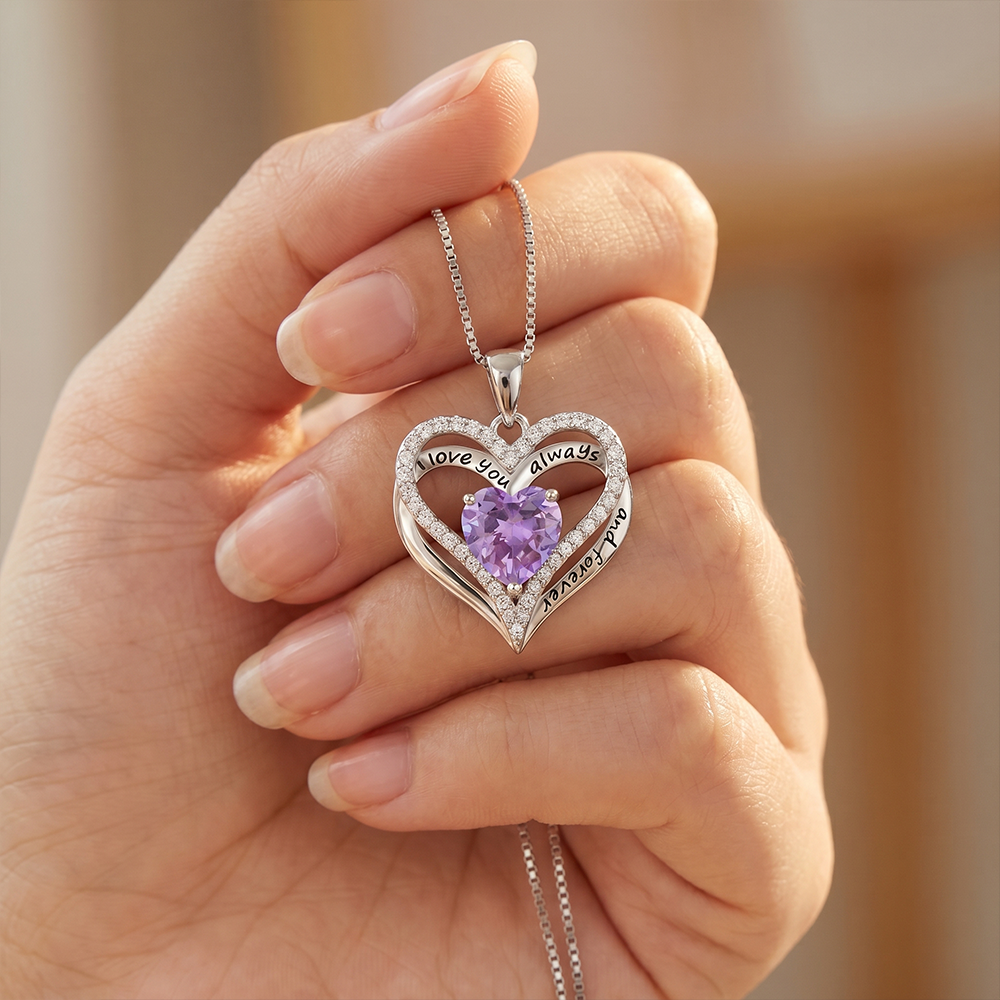 To My Wife - Personalized Heart necklace