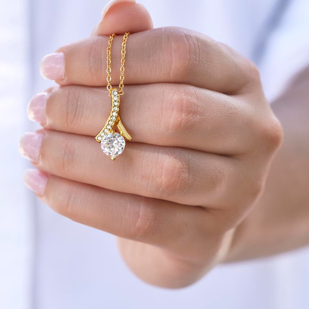 To My Loving Mom - Pendant Necklace from Daughter