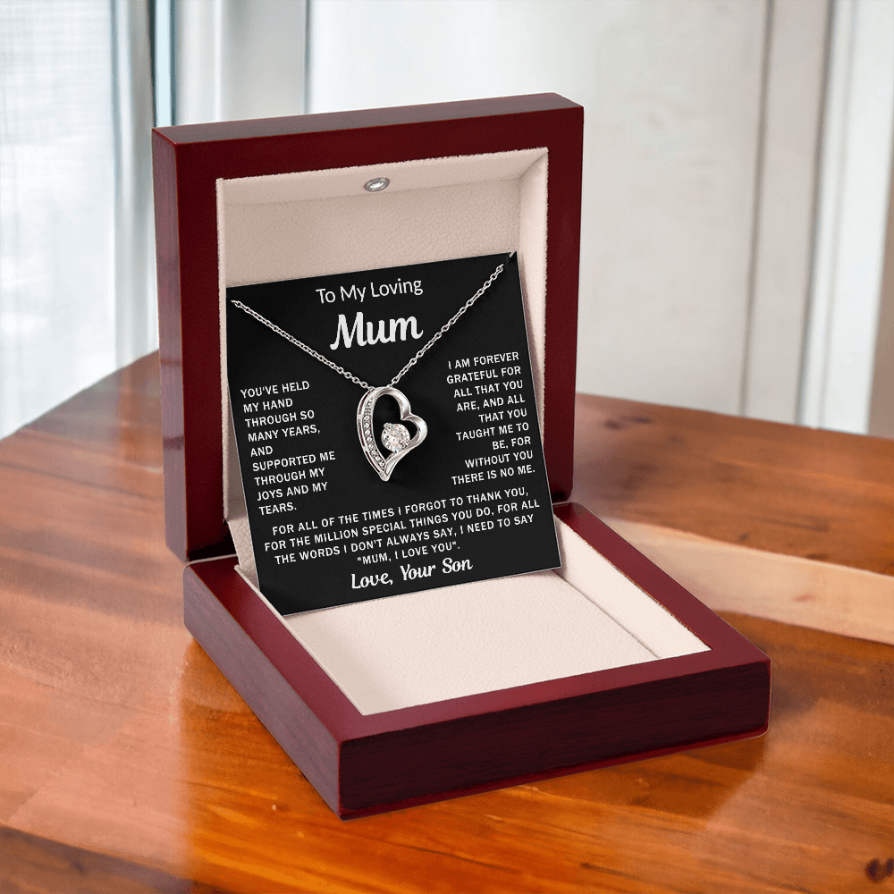 To My Loving Mum - Heart Necklace