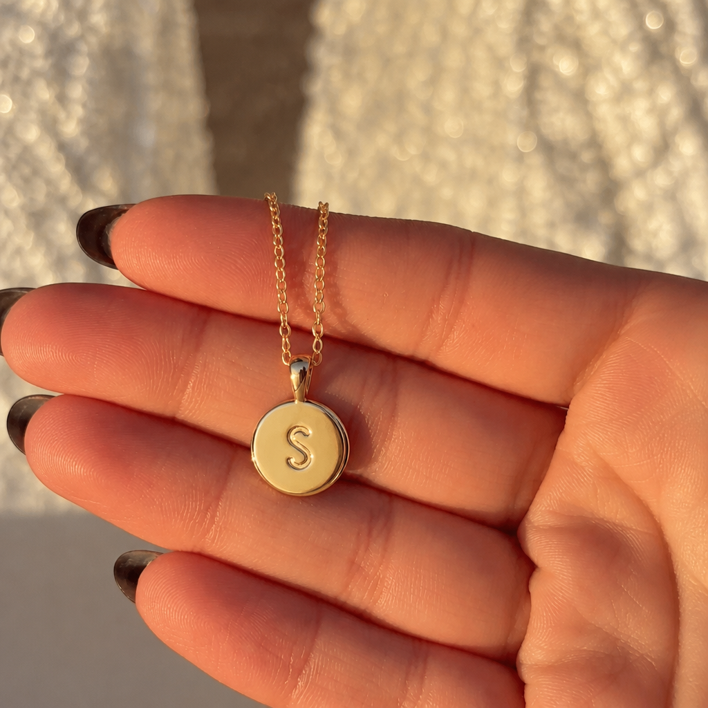 To My Daughter - Name Initial Letter Necklace