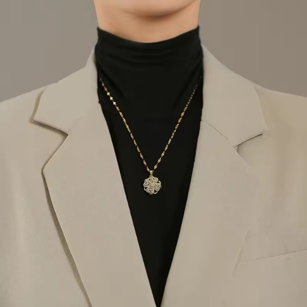 To my Love - Rotating Necklace - Gold