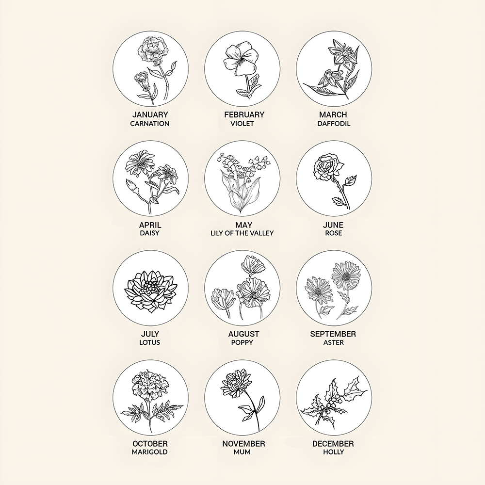 Memorial Flower necklace