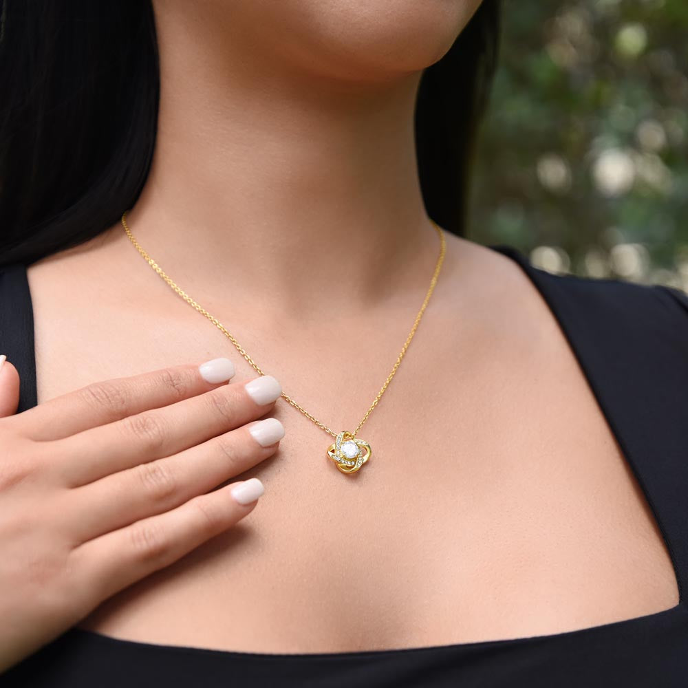 To my Daughter - Love Knot Necklace, from Dad