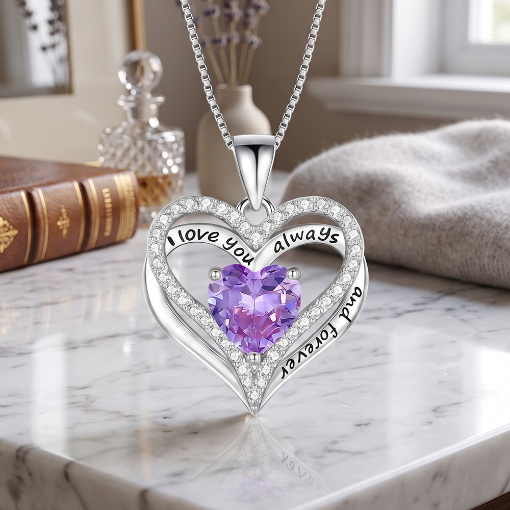 To my Mom - Personalized Heart necklace