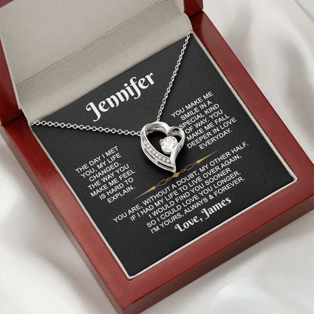 I'm Yours Forever - Customized - Heart Necklace