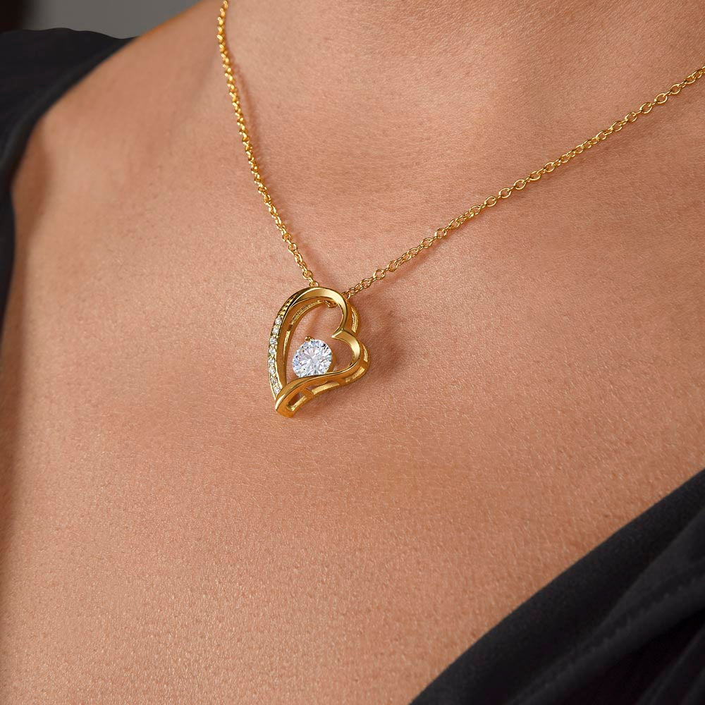 To My Loving Mum - Heart Necklace from Daughter