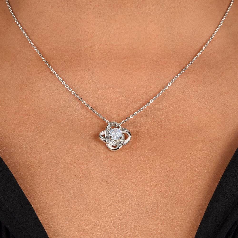 To my Daughter - Love Knot Necklace, from Dad