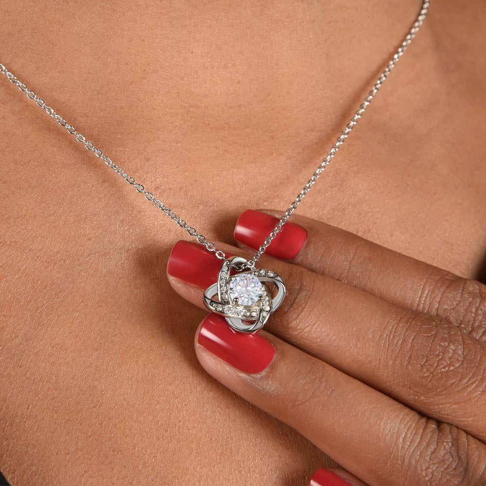 To My Mom - Your Little Boy - Knot Necklace