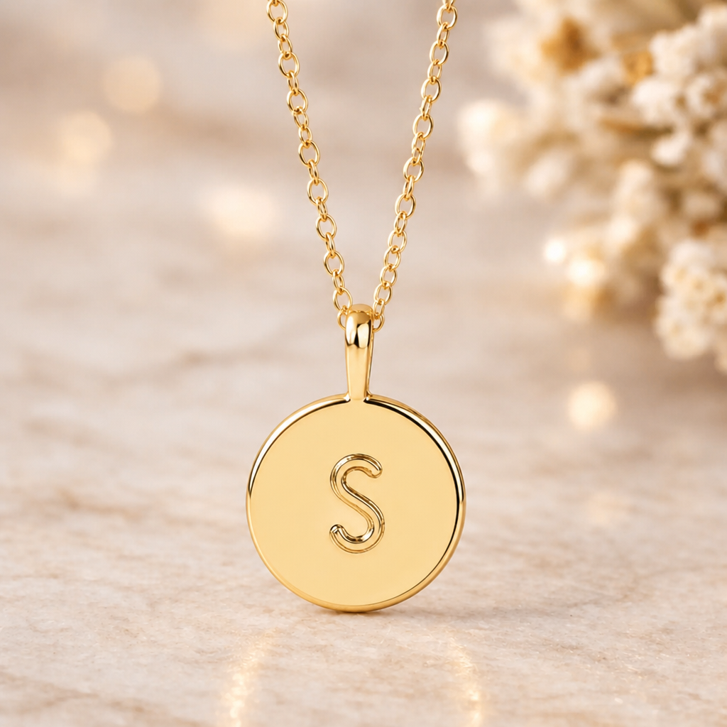 To My Daughter - Name Initial Letter Necklace