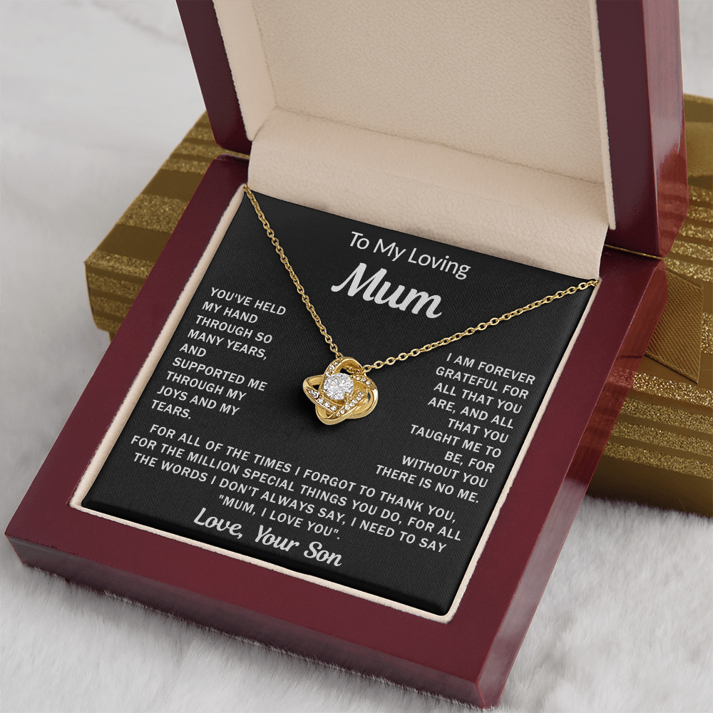 To My Loving Mum - Knot Necklace