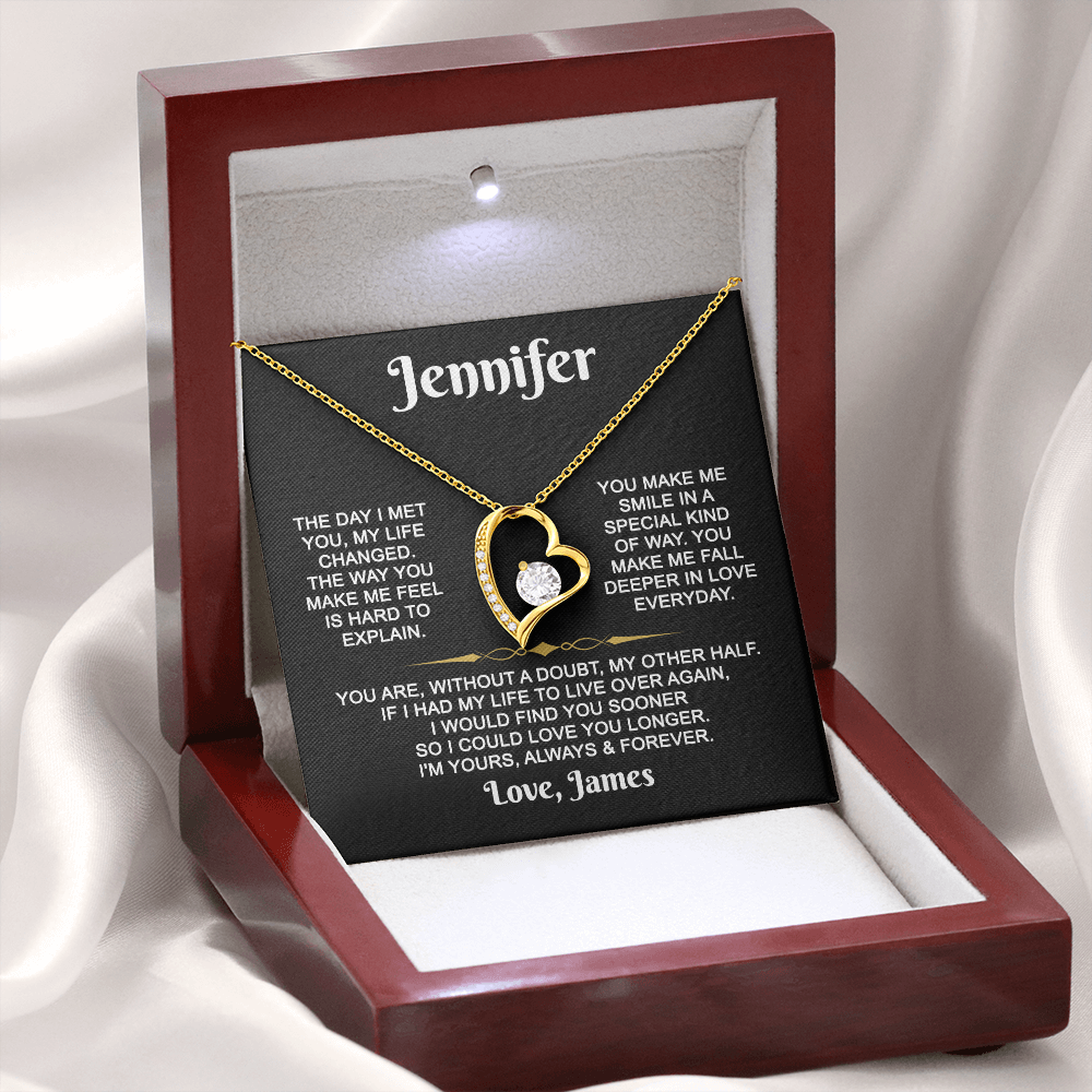 I'm Yours Forever - Customized - Heart Necklace
