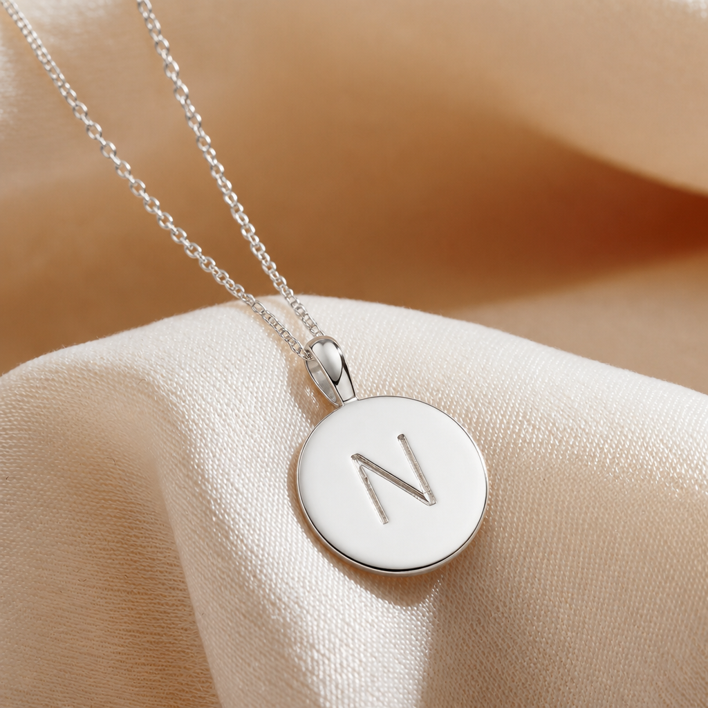 To My Daughter - Name Initial Letter Necklace