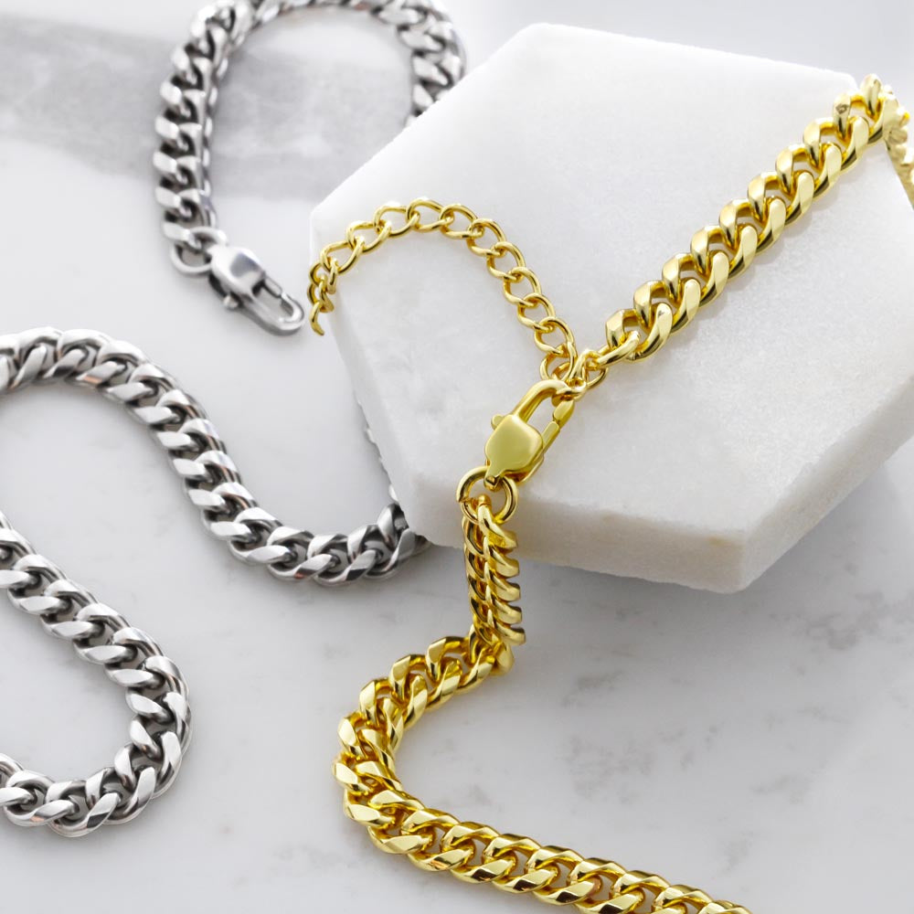 To My Son - Never Give Up Necklace - Gold