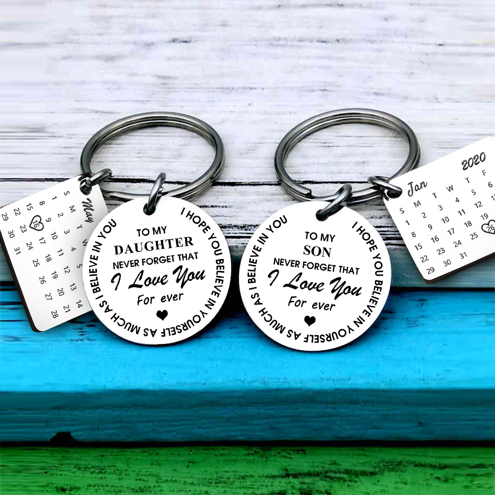 Family gift keychain - to my son daughter