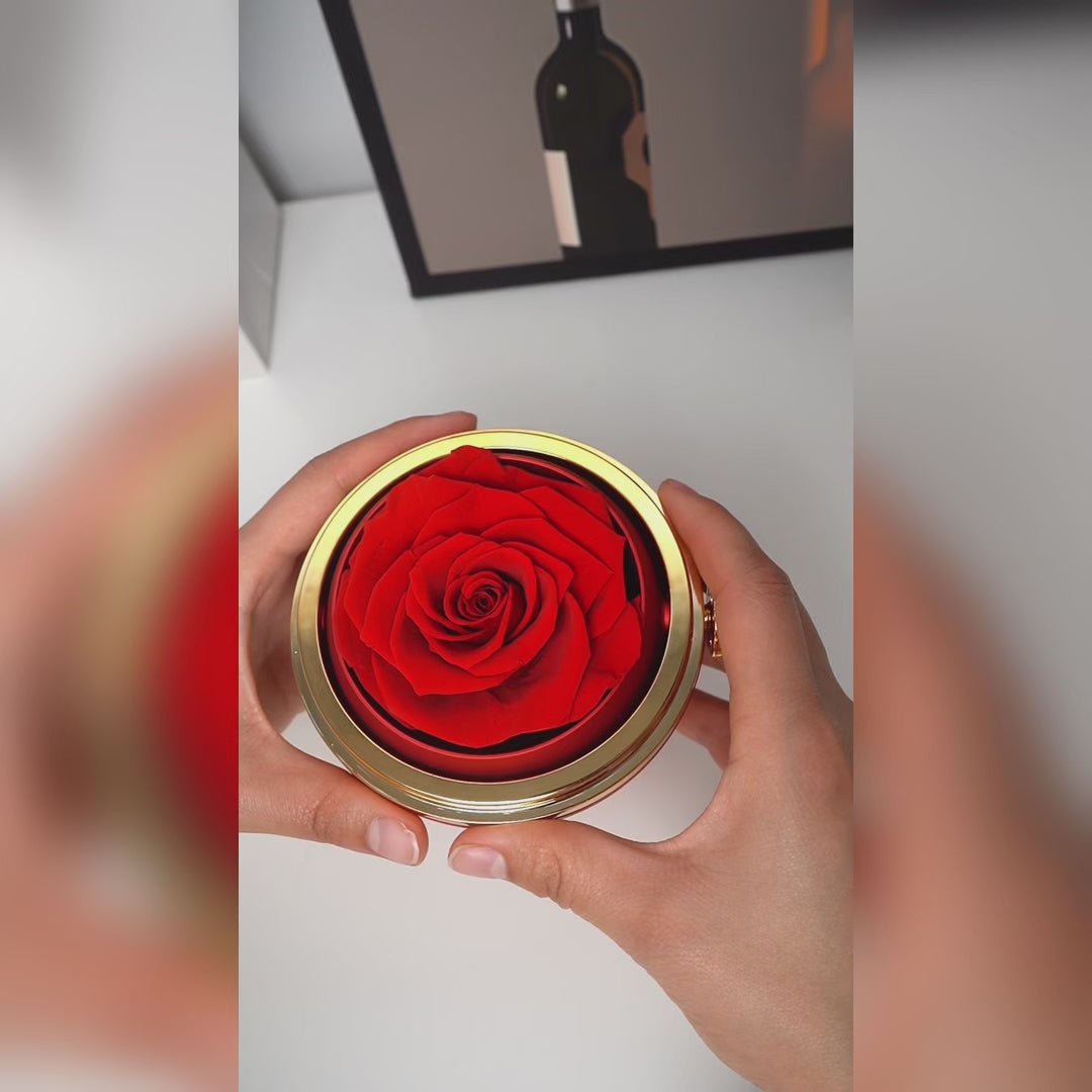To My Love - Eternal Rose Sphere - Gold